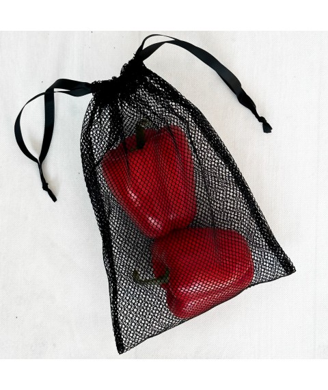 Mesh bag for products S 30*20 cm (black)