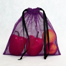 Прочный мешок-сетка для продуктов M 30*30 см (фиолетовый)