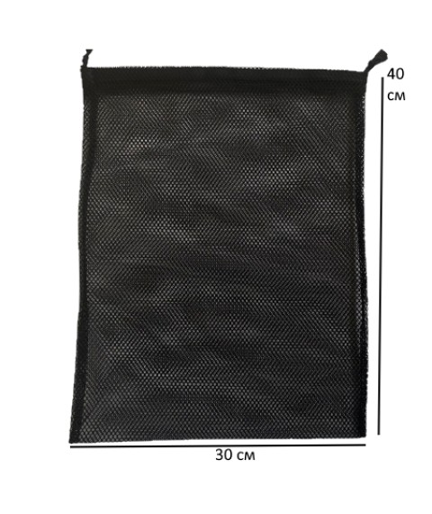 Многоразовый мешок для покупок L 30*40 см (черный)