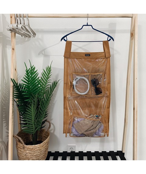 Hanging organizer for storing bags Plus ORGANIZE (beige)