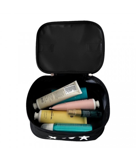 Large cosmetic organizer for travel (black)