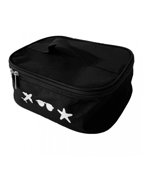 Large cosmetic organizer for travel (black)