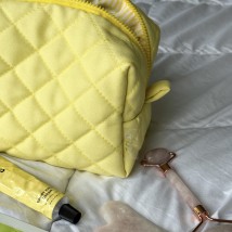 Косметичка стьобана 24*13*13 см (жовтий)