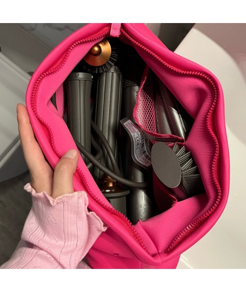 Набір косметичок зі стразами (рожевий)