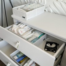 Органайзер з перетинкою на 2 комірки 40*25*10 см (білий)