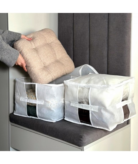 Spacious storage bag XM - 35*35*25 cm ORGANIZE (white)