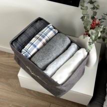 Кошик з оксфорду для зберігання речей "SWEET HOME" у розмірі M (сірий)