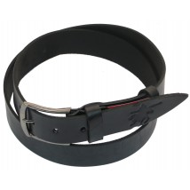 Men's belt for Skipper jeans black 3.8 cm