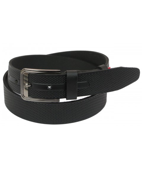 Men's belt for Skipper jeans black 4 cm