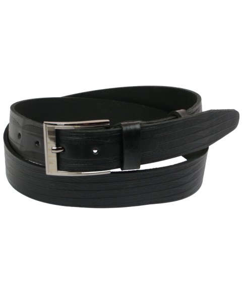 Men's belt for Skipper jeans black 3.8 cm