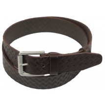 Men's belt for Skipper jeans, brown 3.8 cm