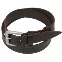 Men's leather belt for jeans Skipper 1098-38 brown 3.8 cm