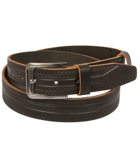 Skipper jeans belt, brown 3.8 cm