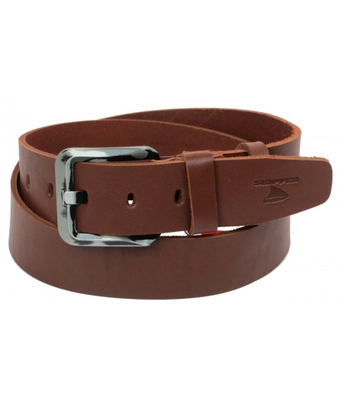 Belt for Skipper jeans brown 4.5 cm