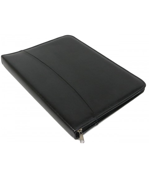Exclusive business folder made of eco leather, black