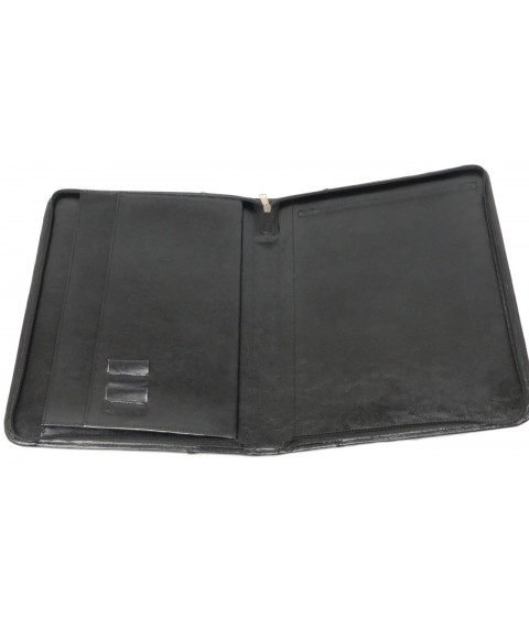 Exclusive business folder made of eco leather, black