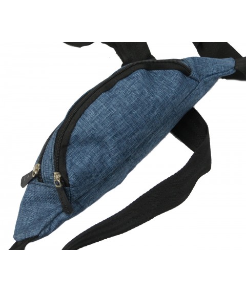 Wallaby belt bag, blue fabric