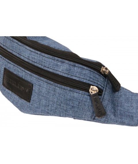 Wallaby belt bag, blue fabric
