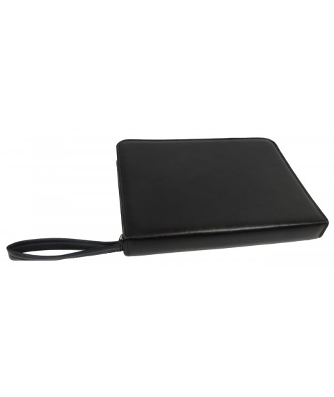 Exclusive black leatherette document folder