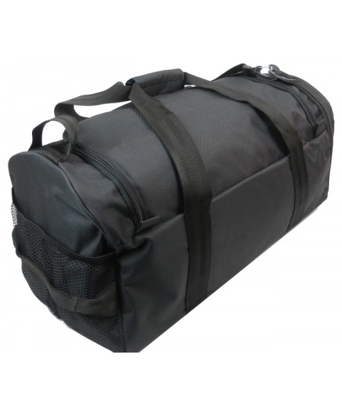 Wallaby sports bag, black fabric, 28 l