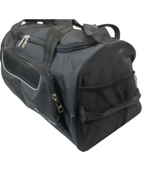 Wallaby sports bag, black fabric, 28 l