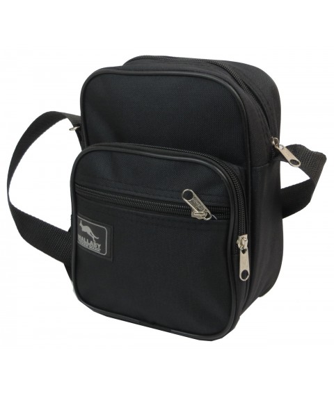 Men's polyester Wallaby bag, black