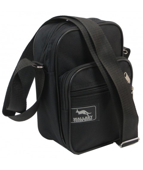 Men's polyester Wallaby bag, black