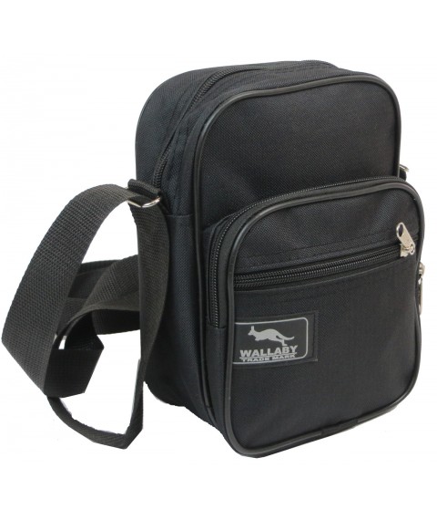 Men's polyester Wallaby bag, black