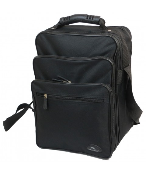 Vertical men's bag, briefcase Wallaby 2281 black