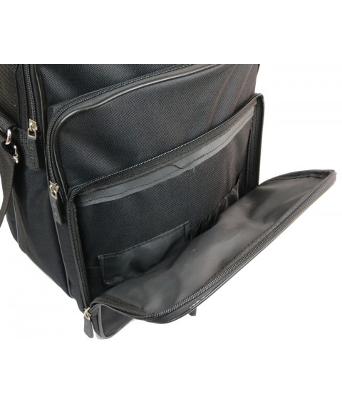 Vertical men's bag, briefcase Wallaby 2281 black