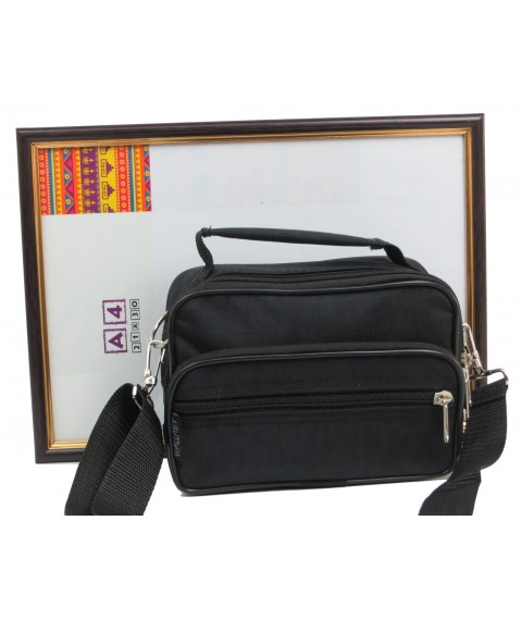 Small men's purse, nylon bag Wallaby 2663 black