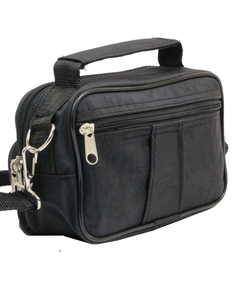 Small men's purse, nylon bag Wallaby 2663 black