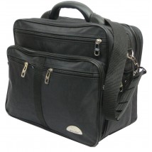 Men's Wallaby briefcase in black fabric