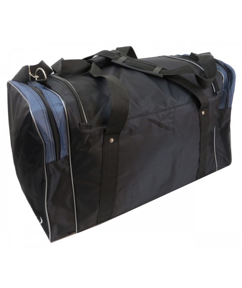 Дорожная сумка 60 л Wallaby  черная с серым
