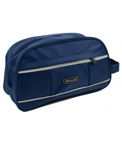 Cosmetic bag, toiletry case Wallaby blue