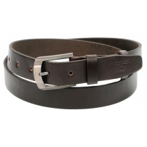 Men's leather belt for Skipper trousers, brown