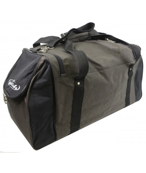Duffel bag 59L Wallaby khaki with black 447-4