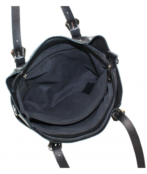 Жіноча сумка Borsacomoda шкіряна чорна