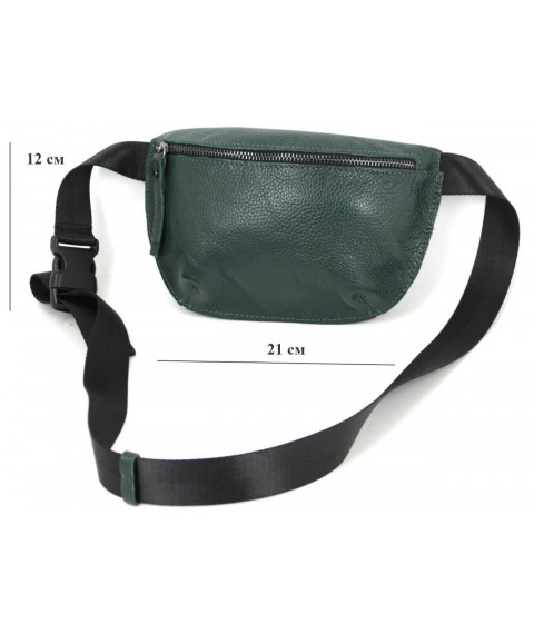 Women's belt bag Borsacomoda green