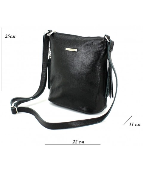 Women's shoulder bag Borsacomoda black