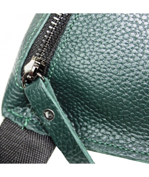 Женская сумка на пояс Borsacomoda зеленая