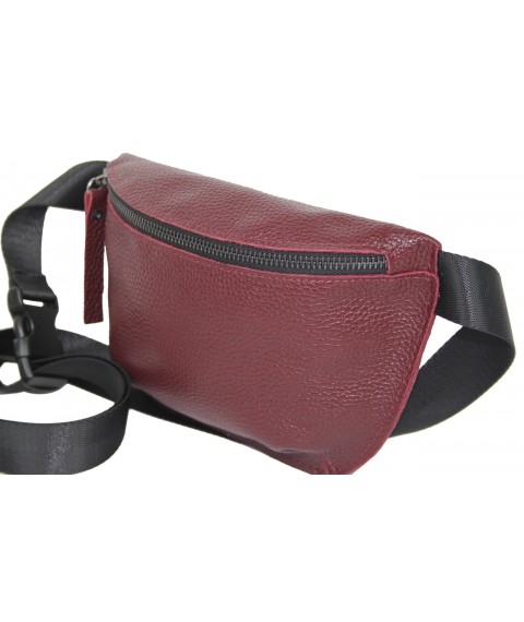 Women's belt bag Borsacomoda burgundy