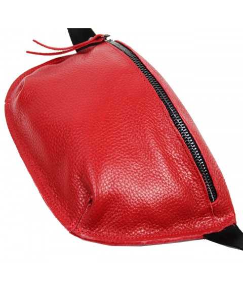 Женская сумка на пояс Borsacomoda красная