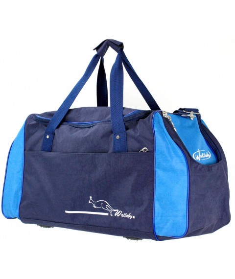 Спортивная сумка 59L Wallaby синяя с голубым 447-8