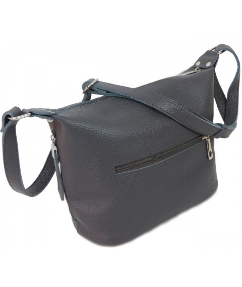 Women's leather bag Borsacomoda gray