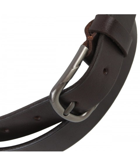 Women's leather belt Skipper brown