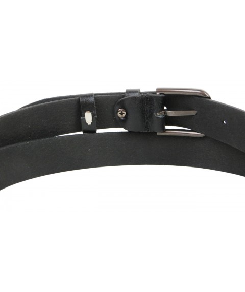 Leather women's belt Skipper black