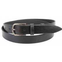 Leather women's belt Skipper black