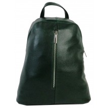 Жіночий шкіряний рюкзак Borsacomoda 14 л зелений 841.014