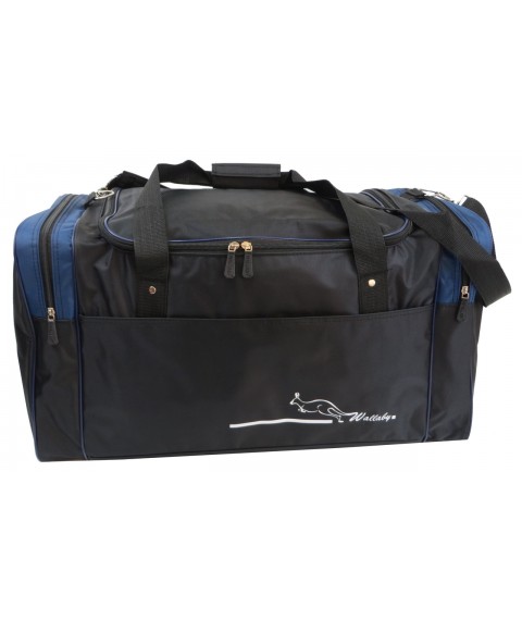 Дорожня сумка 62 л Wallaby чорна із синім